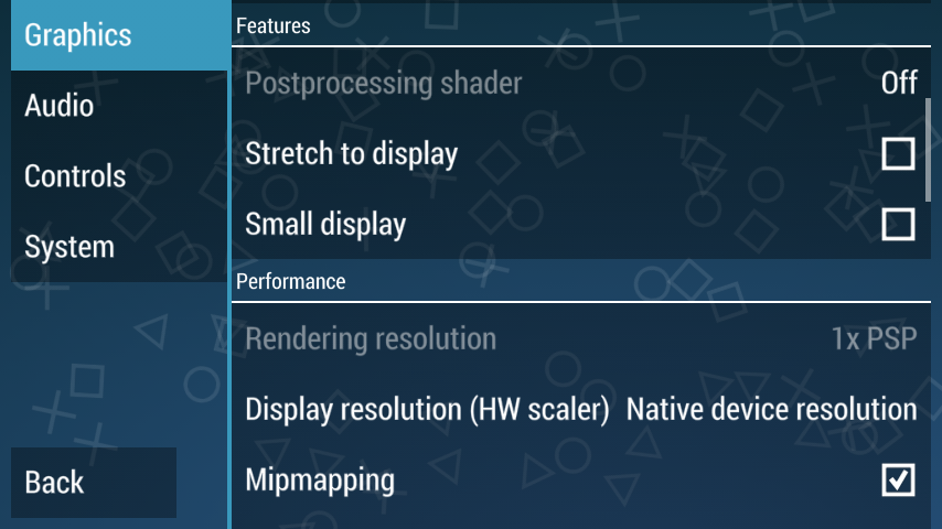 PPSSPP SETUP SETTINGS 4