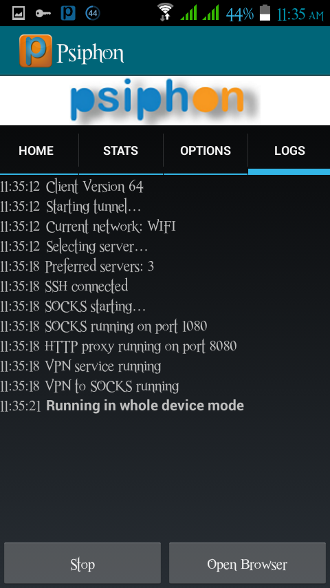 Psiphon Psiphon Setup 3