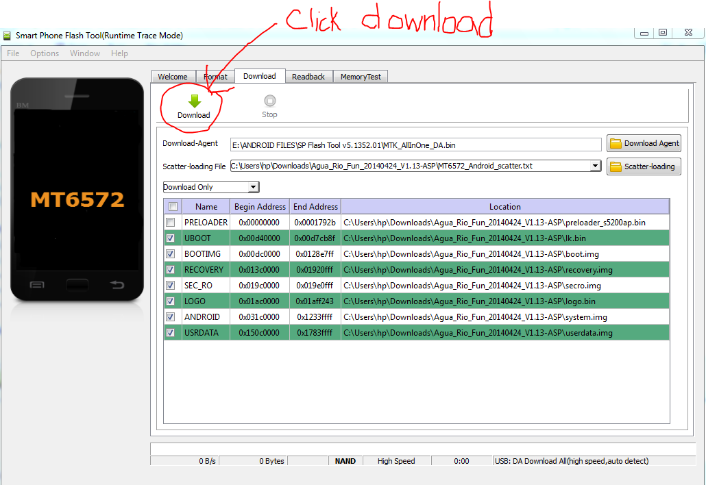 Click Download