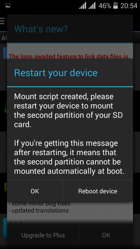 Aparted apps to partition your SDcard Aparted apps to partition your SDcard Screenshot 6