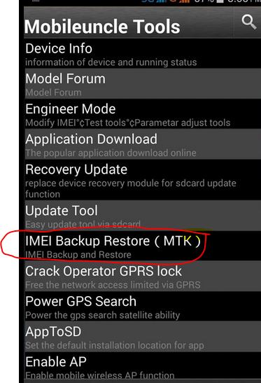 Mobileuncle tools Mobileuncle tools backup imei