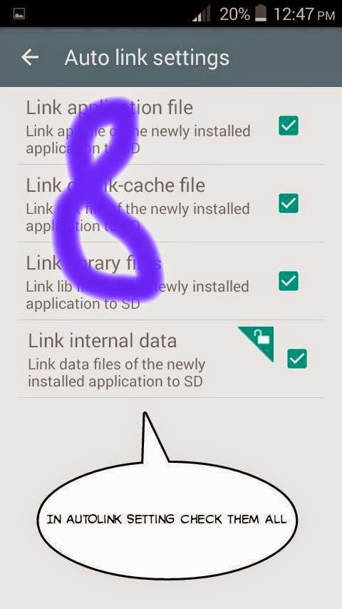 LINK2SD Settings Preview 3