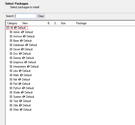 Setup Cygwin