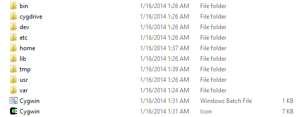 Setup Cygwin
