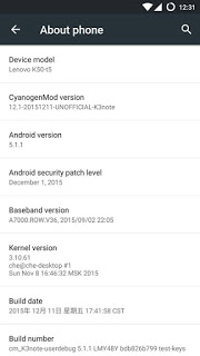 CYANOGENMOD12.1 FOR LENOVO A7000 PLUS SCREENSHOT 2