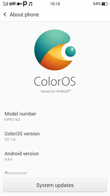 [ROM] Oppo N3 ColorOS 2.1.0i Rom for My|Phone My31 Octacore (mt6592) Screenshots